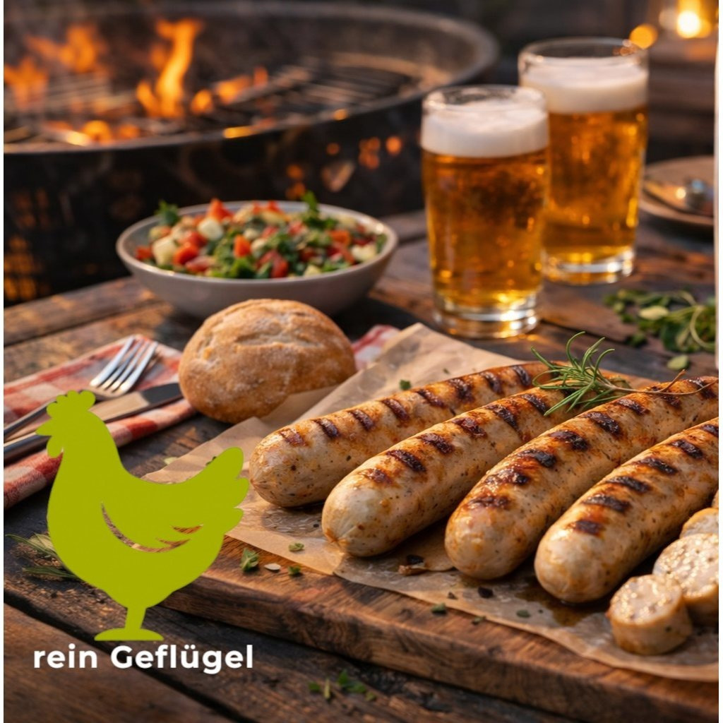 2x Poultry Grilled Sausage In Saitling 4x90g – Light, Juicy & High In Protein