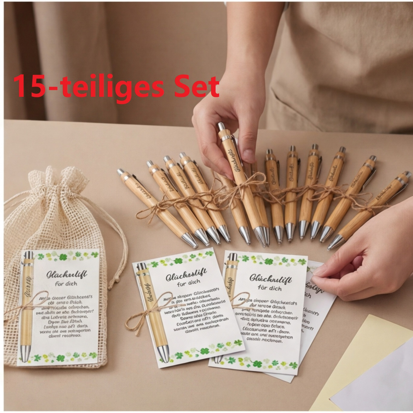 45-piece Thank You Gift Set, 15 Pens With 15 & Bags, Including Party Accessory Set