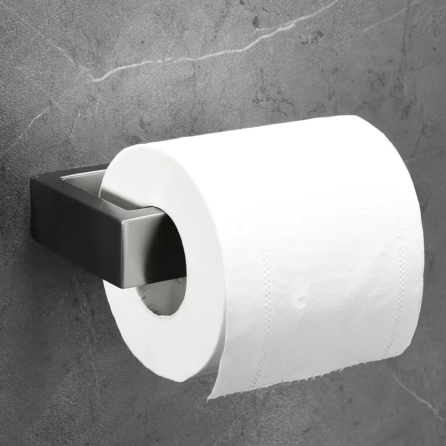 Image of Toilet Paper Holder, No-drill Toilet Roll Holder, Stainless Steel Self-adhesive Toilet Paper Roll Holder For Bathroom, Toilet, Kitchen, , Silver