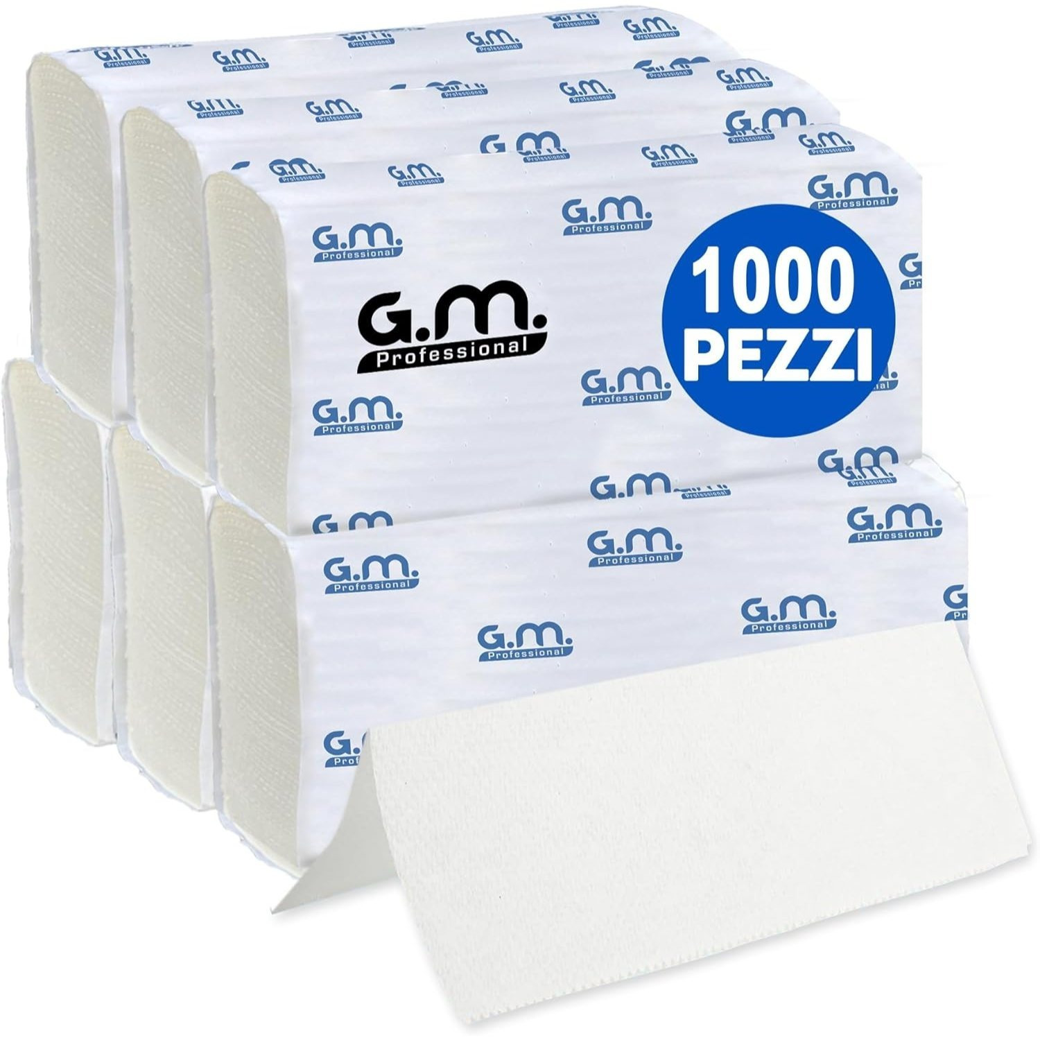 TEMU GM 1000 Asciugamani Monouso Carta Piegata a V, 2 Veli 100% Cellulosa, 21x21 cm, Asciugamani usa e getta universali tutti Dispenser, Asciugamani