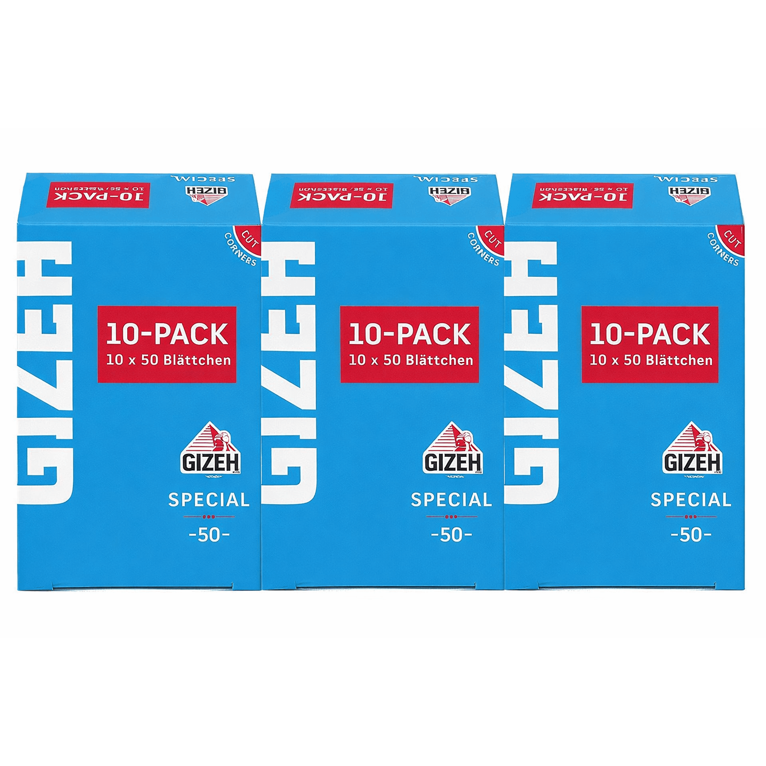 Special King Size Slim 3-pack Set – 3x 10-pack (1500 Papers) – Extra Thin Rolling Papers With Cut Corners