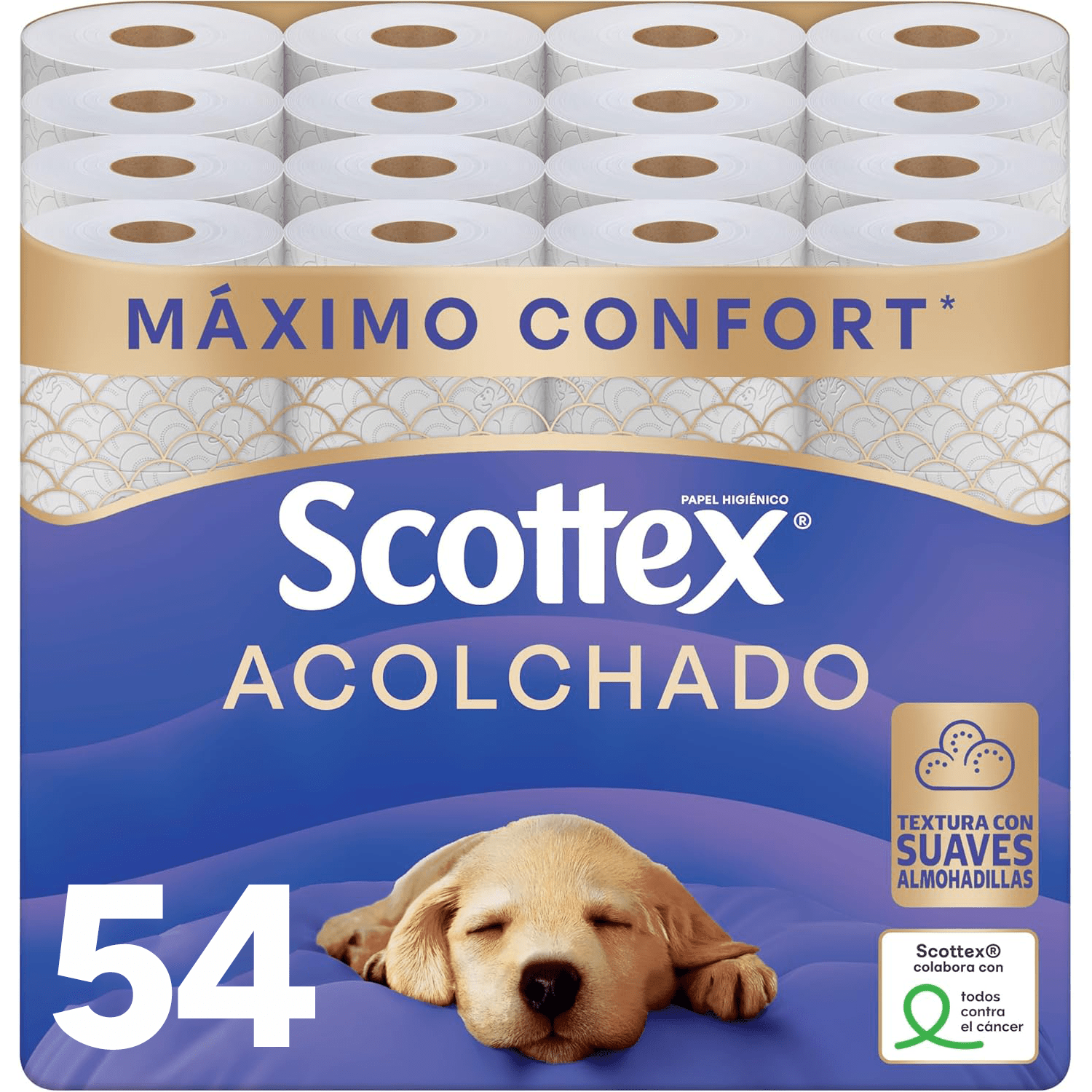 TEMU Scottex Quilted Toilet Paper, 3-layer Rolls Providing And