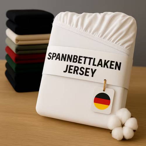 spannbettlaken aus 100% baumwolle jersey, weich, atmungsaktiv und elastisch, pflegeleicht, rundumgummi, für schlafzimmer, gästezimmer und kinderzimmer, für alle jahreszeiten