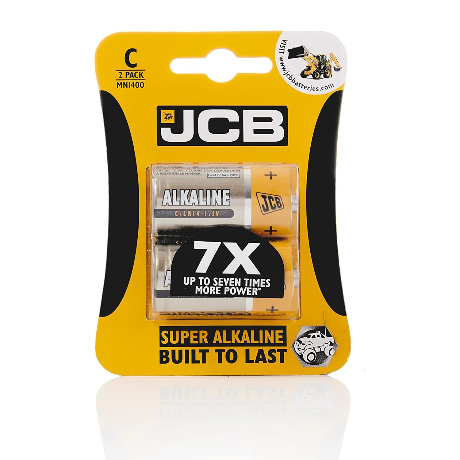 TEMU Jcb Super Alkaline Batteries 2 Pack Lr14 Mn1400 1.5v, Long For Torches, Radios, Toys & Equipment, Reliable Everyday Battery For Home &