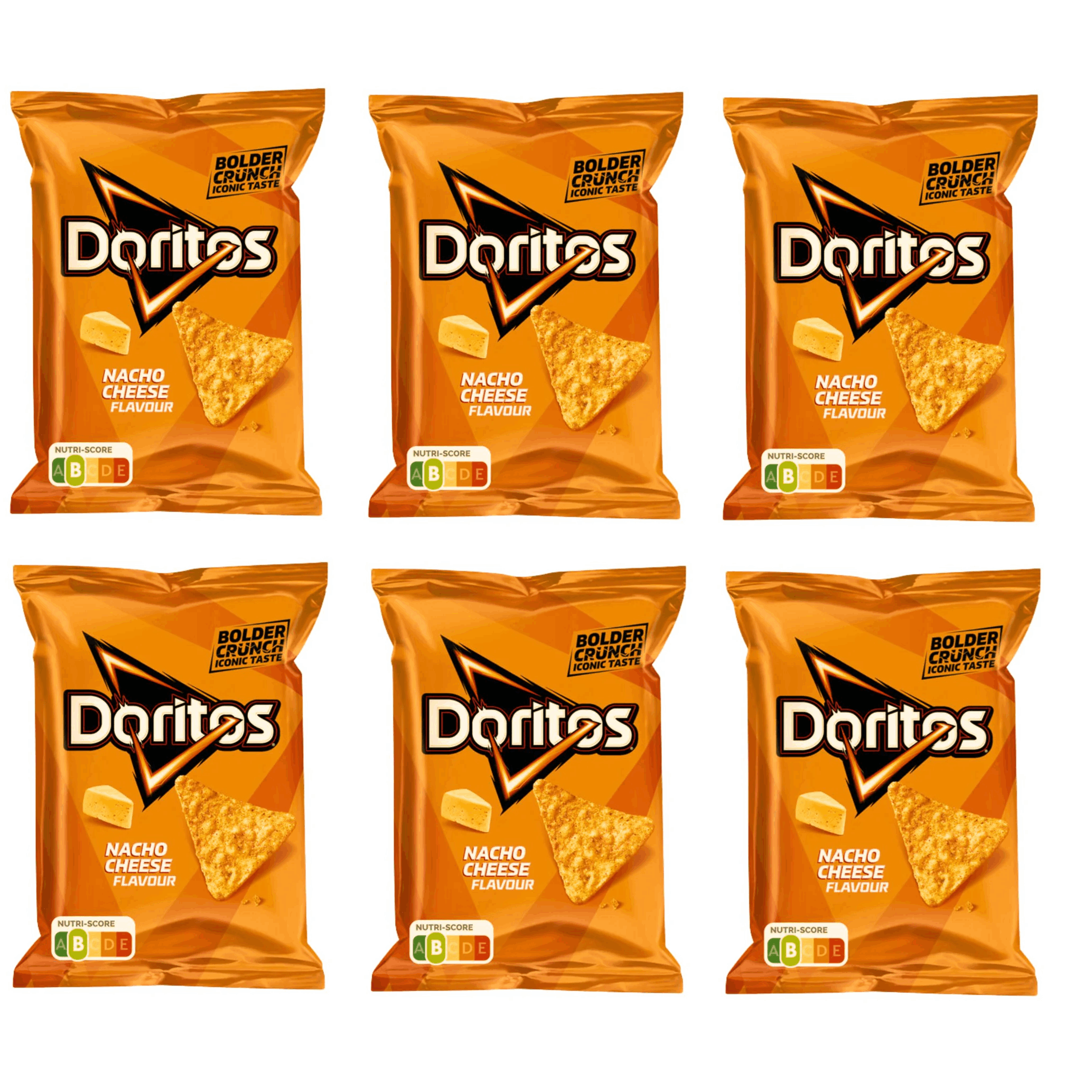 Doritos Nacho Cheese Flavor Chips, 6x44g