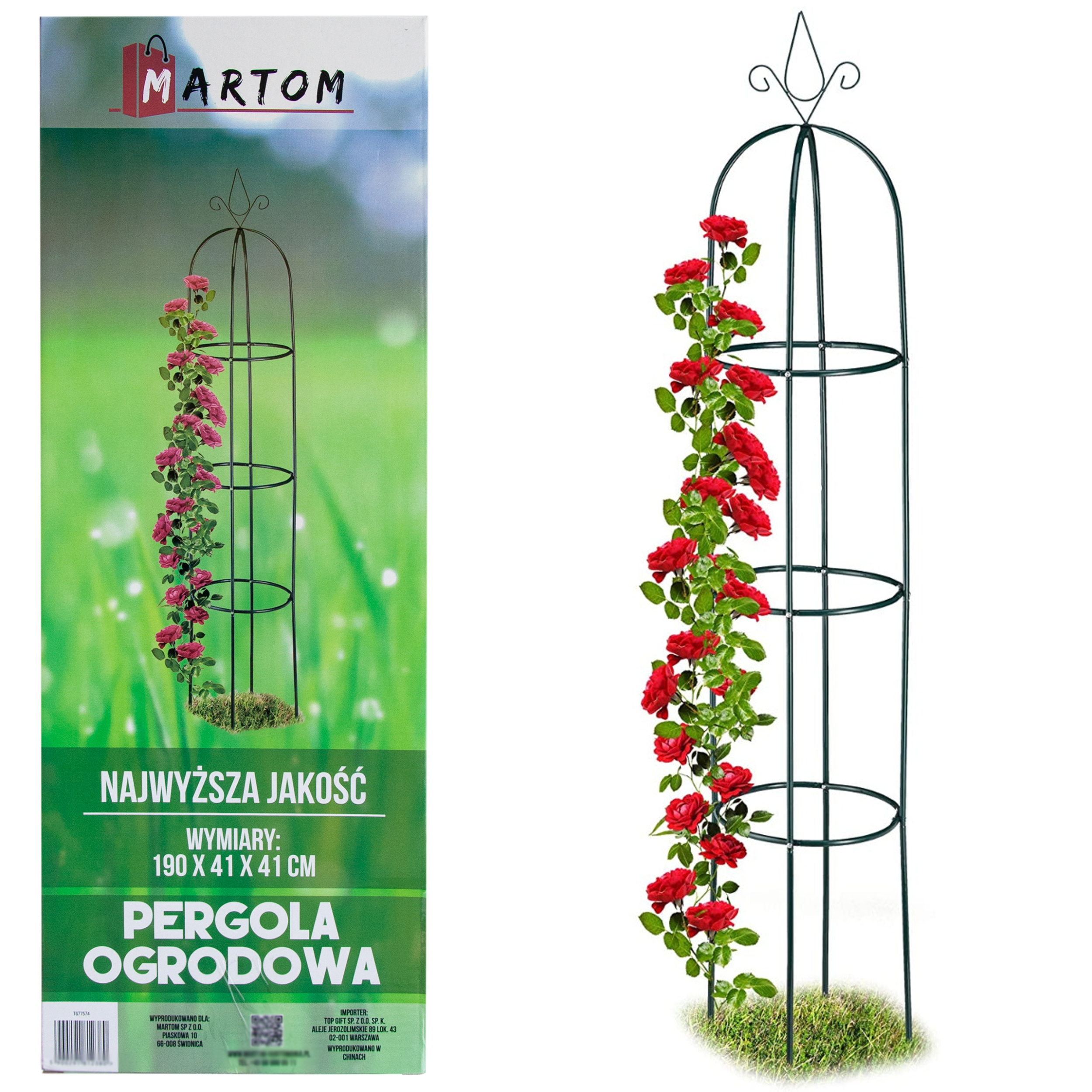 E-shop Garten Säulen Pergola Säule für Rosen Kletterpflanzen 190 cm GARTEN SÄULEN PERGOLA SÄULE STAND FÜR ROSEN KLETTERPFLANZEN 190 CM