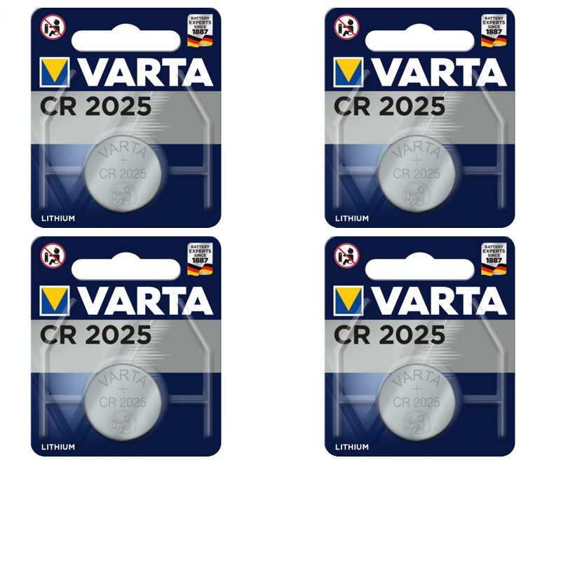 TEMU CR2025 VARTA PILE LITHIUM BOUTON 3V LOT DE 4 PILE