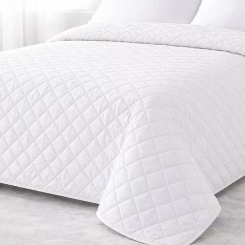 summer multi use reversible quilted checkered design lightweight summer and season bedspread for beds from 90 to 150 100 soft polyester only quilt does not pillowcases