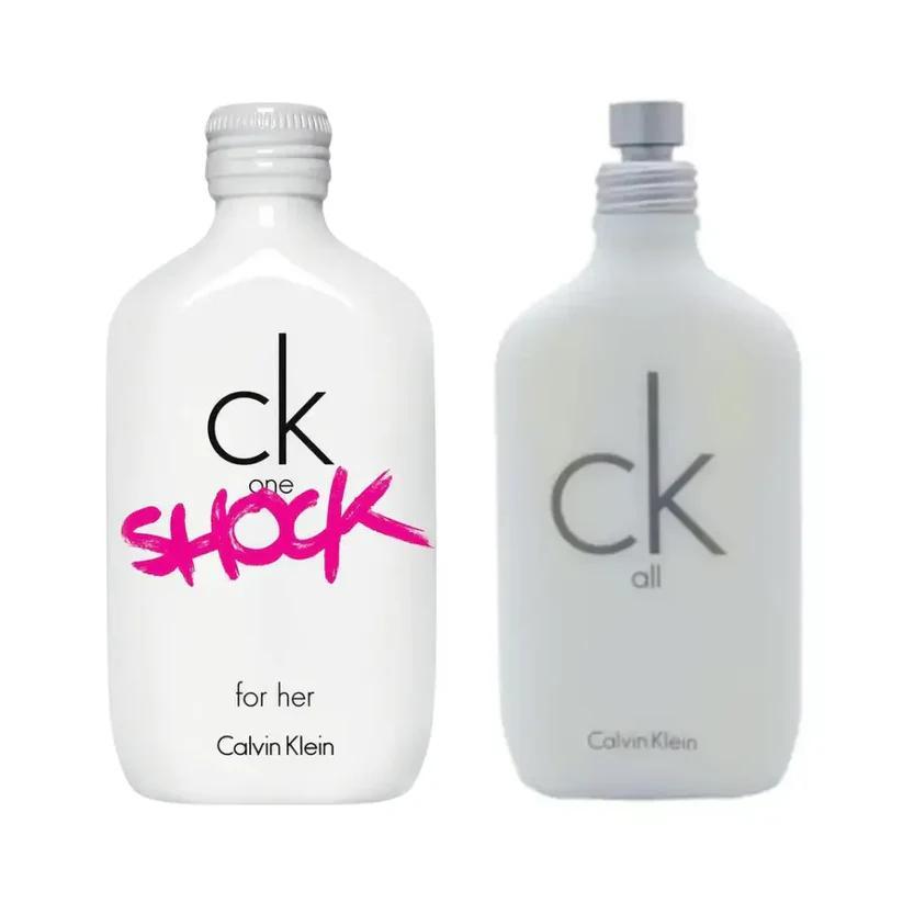 TEMU Calvin Klein Shock For Her 100ml + Unisex 100ml Fragrance Bundle - 2 Designer Perfumes Edt Set - Long Lasting Signature Scent Gift Pack -