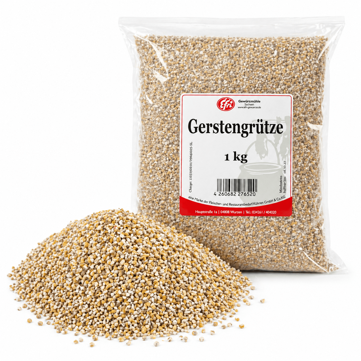 Image of Medium Barley Groats In Various Packages