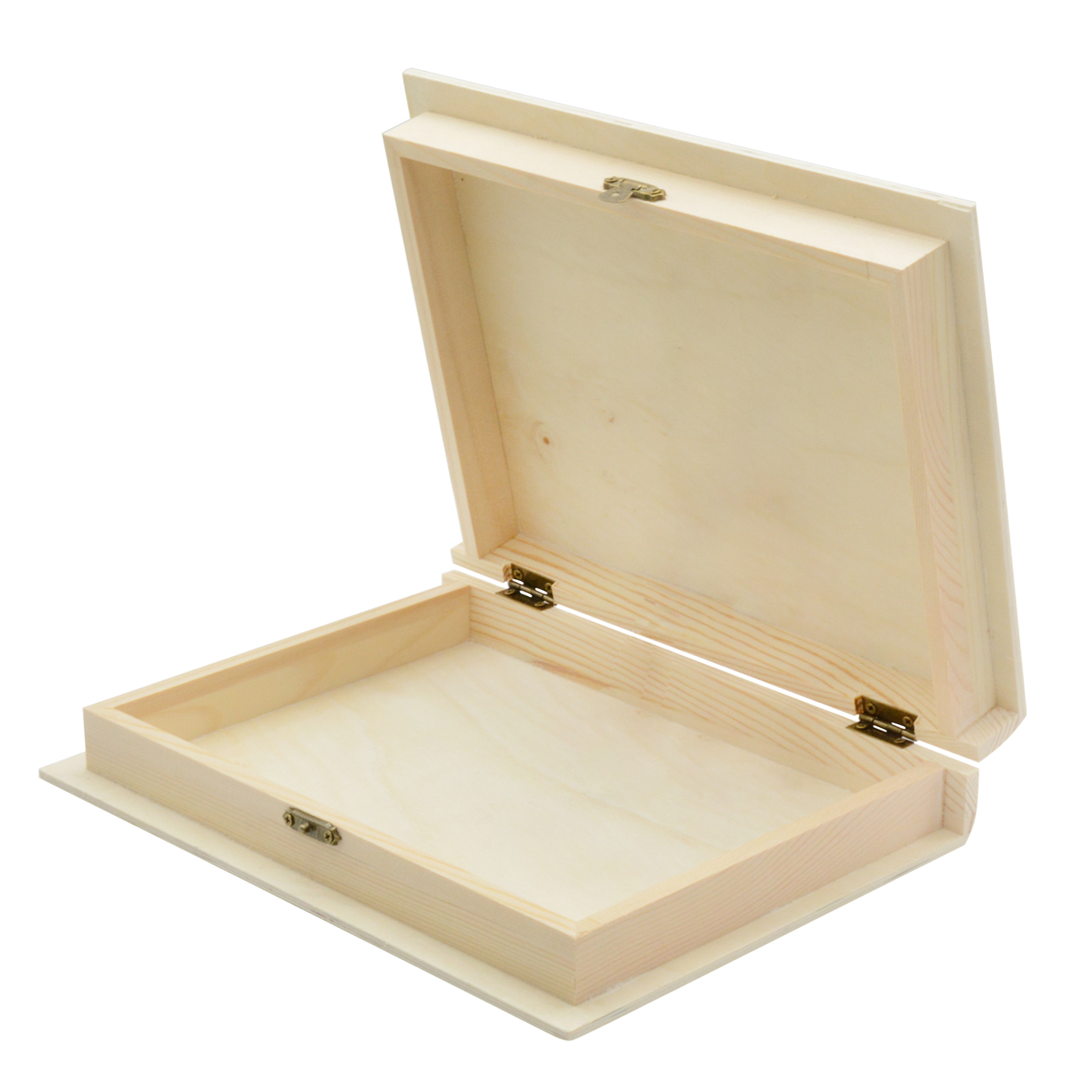 TEMU de Madera de Pino / de Almacenamiento / Decorativa de Madera / con Cierre Metálico / de Regalo de Madera / para Joyas / de Madera Natural / de
