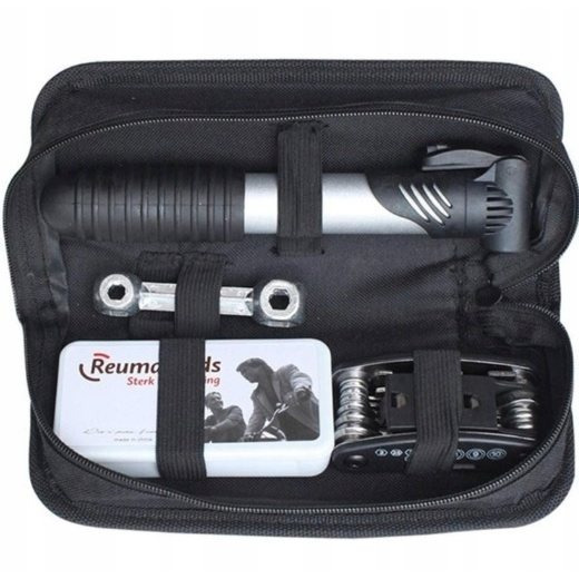 Image of Bicycle Repair Kit Multitool Pump Patch Kit Case 33w1 Frame Bag