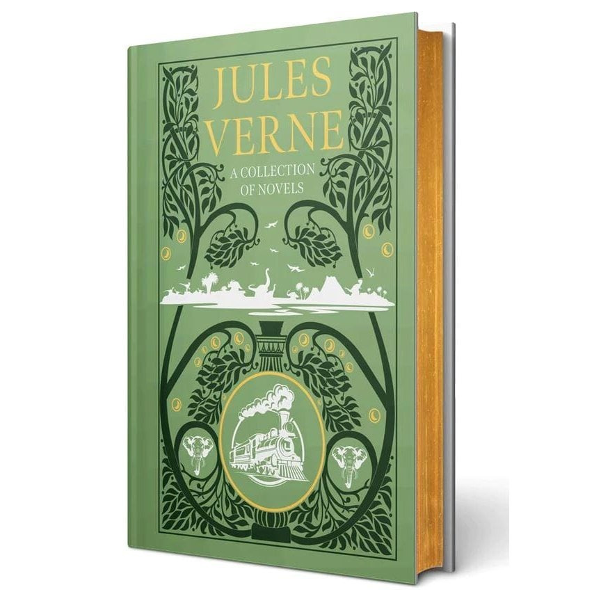 Jules Verne Collection 4 Books Deluxe Leather Bound Classic Novels Set - Fiction - Leather Bound