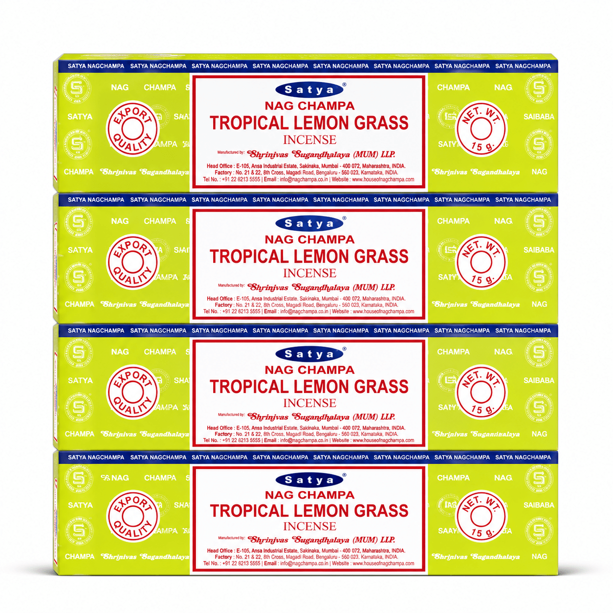 TEMU Pack 4 Paquete de 15g Total 60g Incienso GRASS - Varillas de Incienso