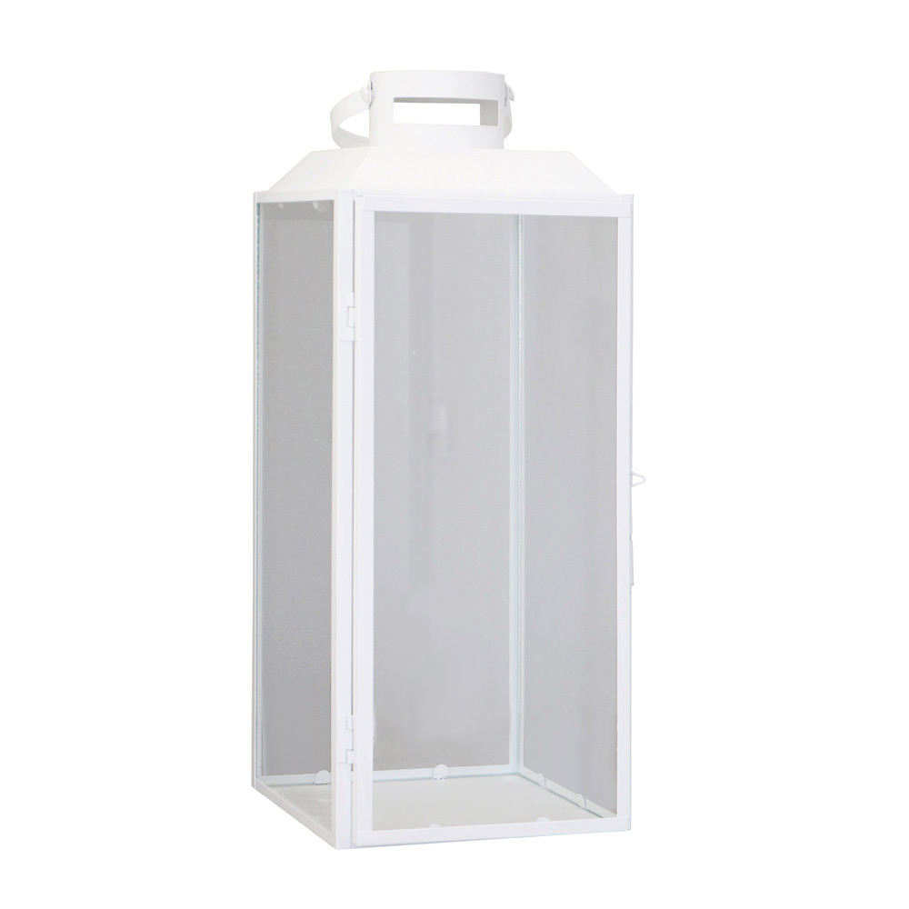 Image of Candle Holder Lantern Metal Modern Metal Lantern H42cm