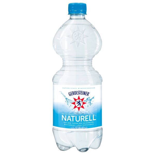Image of 12 Bottles Of Gerolsteiner Naturell 1000ml One-way Deposit Pet Bottles Without Carbonation