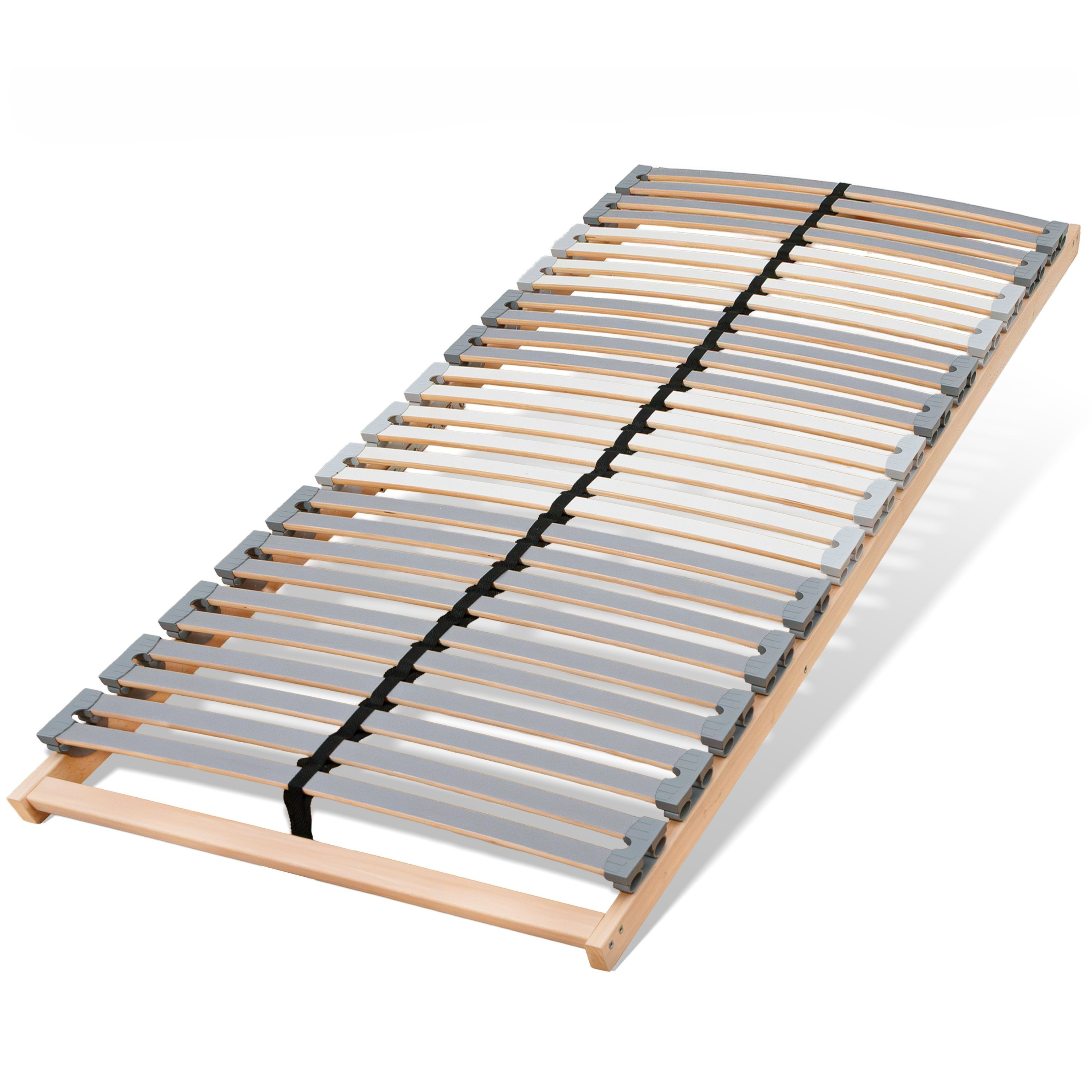 Skandiva24 Slatted Frame 5 Zones Lattice Frame With Central Belt 28 Slats Caps Wooden Slatted Frame