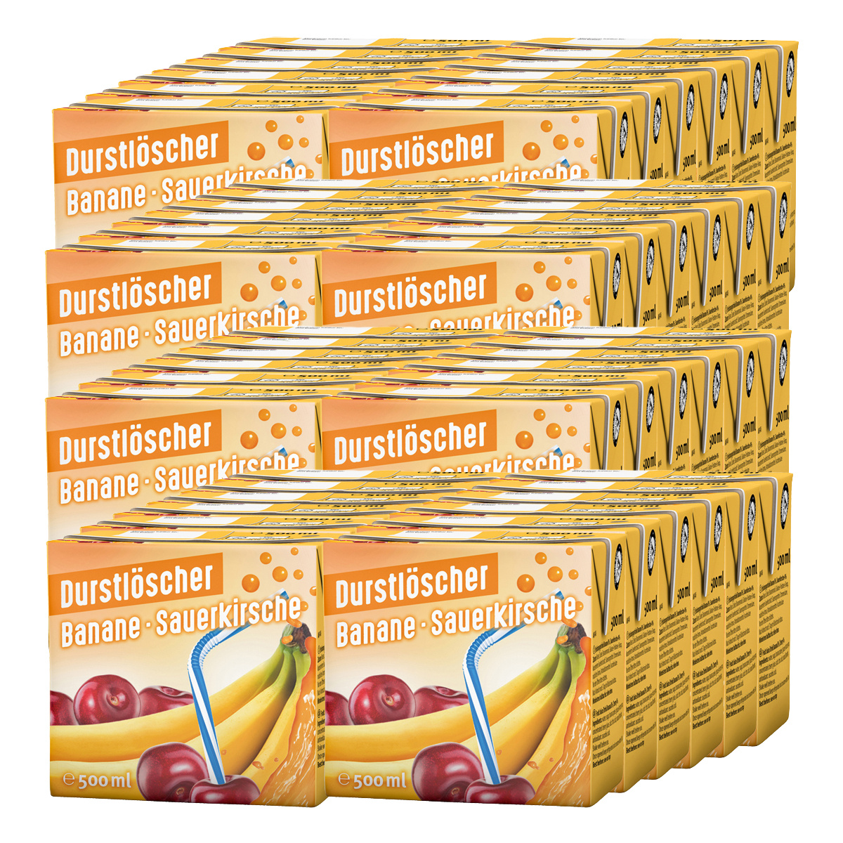 Image of Banana Sour Cherry Fruit Juice Drink Thirst Quencher 500ml 48-pack