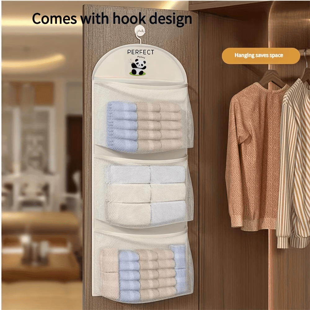 2-Pack 3-Tier Extra Large Hanging Organizer with Hooks