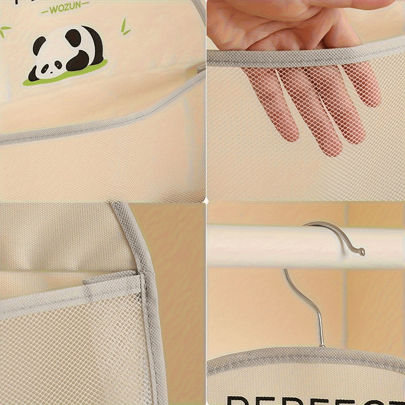 2-Pack 3-Tier Extra Large Hanging Organizer with Hooks
