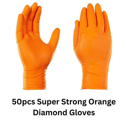 50pcs disposable nitrile gloves 8 5 mil raised diamond texture gloves suitable for household cleaning pet bathing kitchen supplies mechanic box of 50 gloves strong automotive s xl