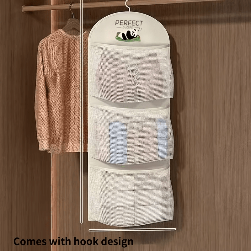 2-Pack 3-Tier Extra Large Hanging Organizer with Hooks