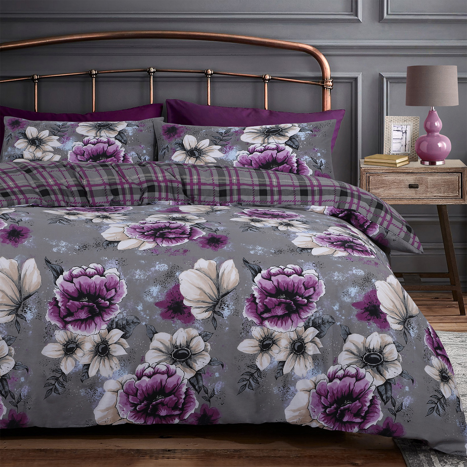 TEMU Luxury Printed Duvet Cover Set With Pillow Cases - Ultra Friendly Bedroom Kids Room Quilt Cover Set, 52% Cotton, 48% Polyester - Button Closure