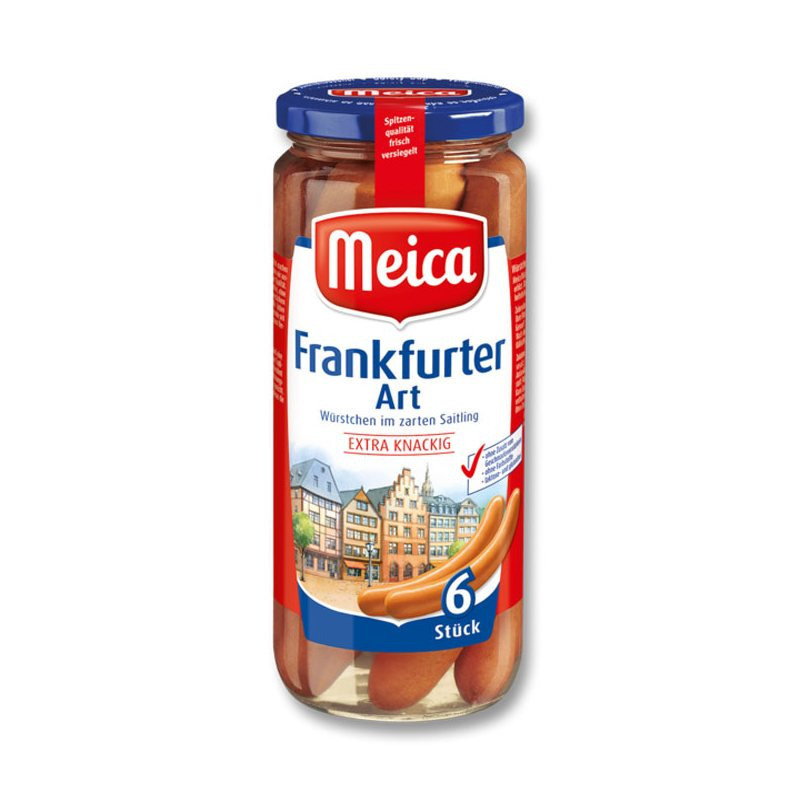 Image of Meica Frankfurter Sausages, 6 Pieces In A Net Bag, 540g, Pack Of 3