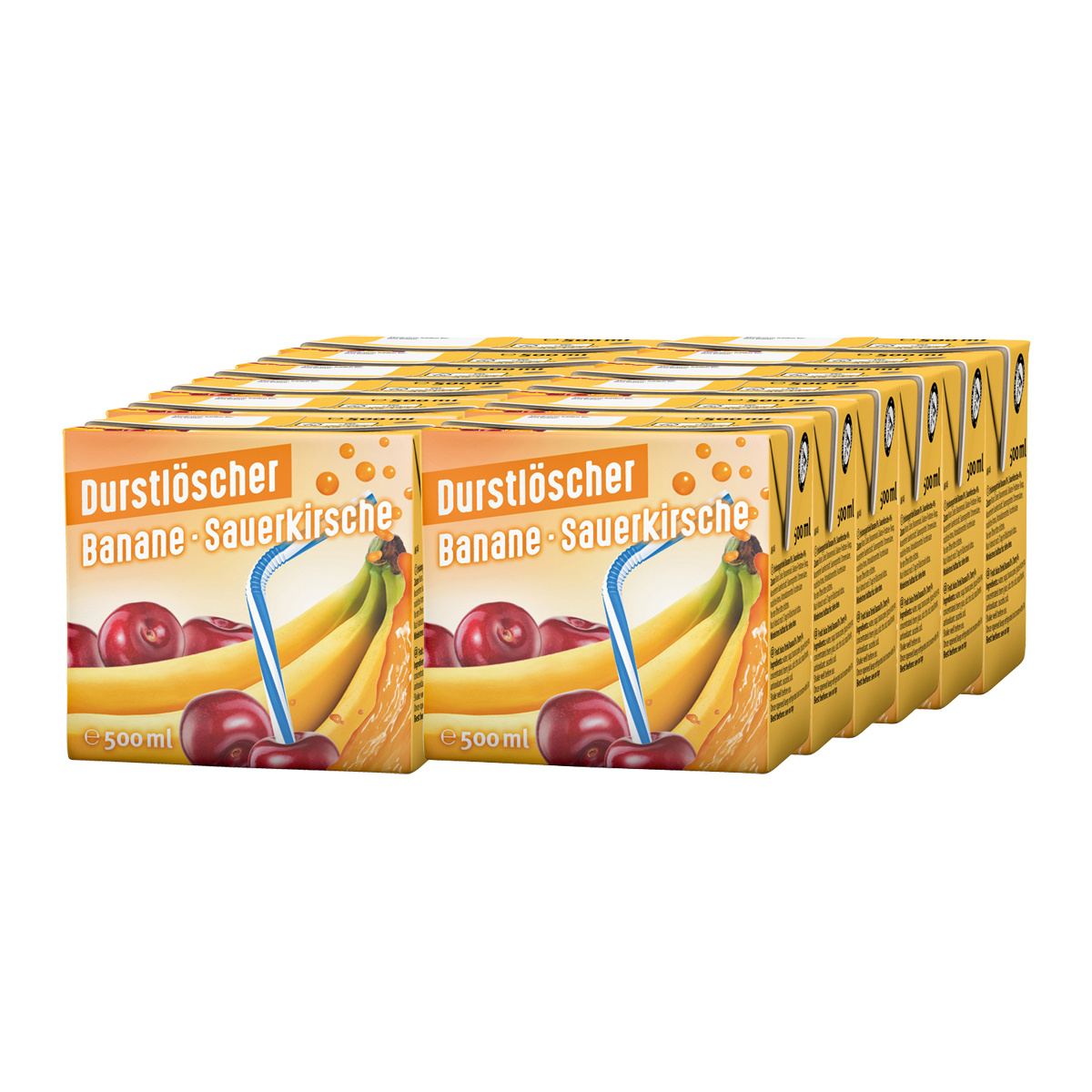 Fire Extinguisher Banana Cherry Fruit Juice Drink 500ml 12-pack