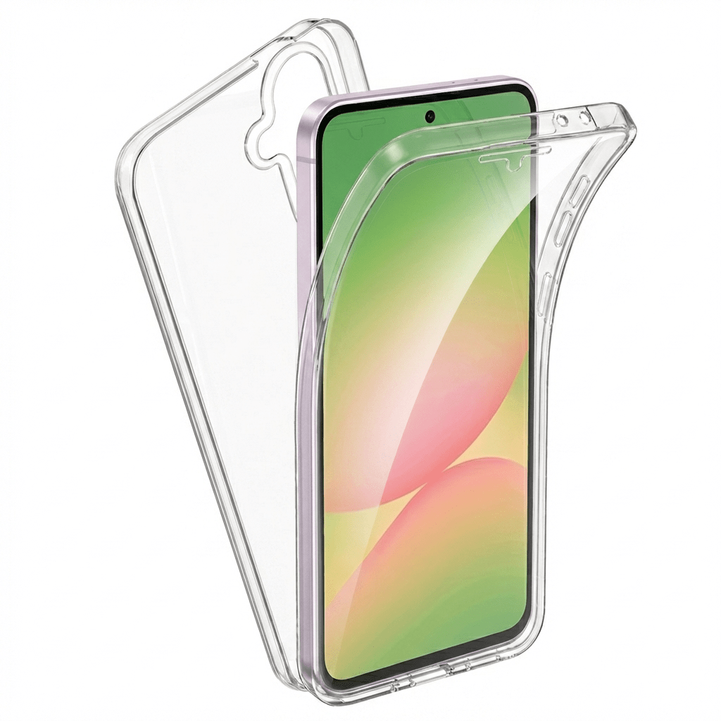 TEMU para Samsung Galaxy S26 Carcasa 360 Cubre Todo Full Body Transparente,2 piezas Delantera de Pantalla + Trasera Carcasa
