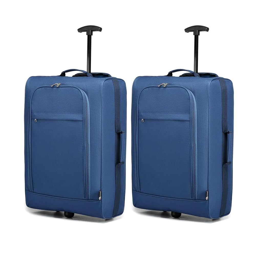 Image of Single Suitcase & 2pcs Double Suitcase Set, Lightweight Soft Luggage Cabin Trolley 53×36×18 Cm Hand Luggage Suitable For Ryanair Lufthansa Eurowings, Gift For Black Friday Thanksgiving Christmas