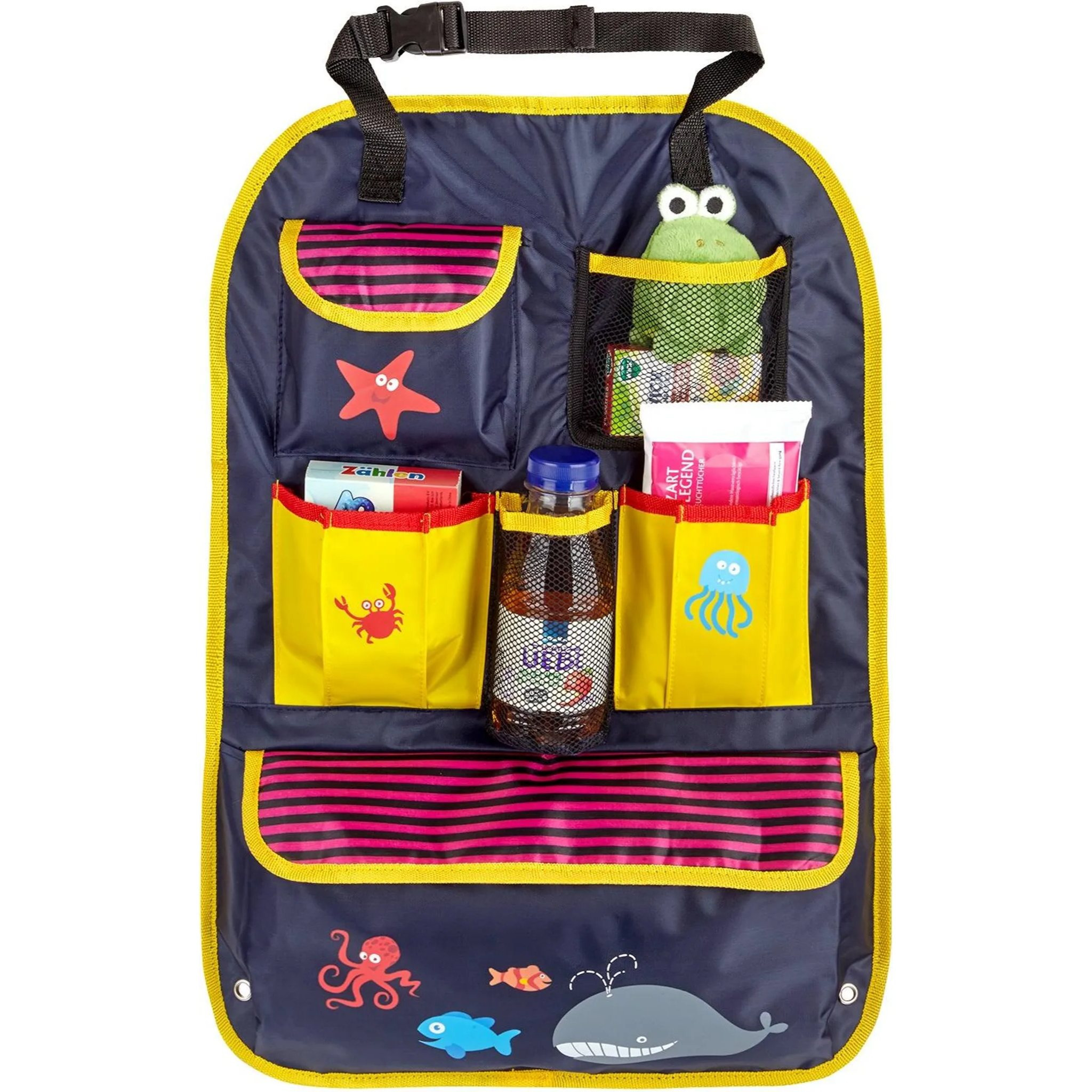 Carto Backseat Storage Bag Car Organizer With Many Compartments Ideal As A Travel Companion For Kids