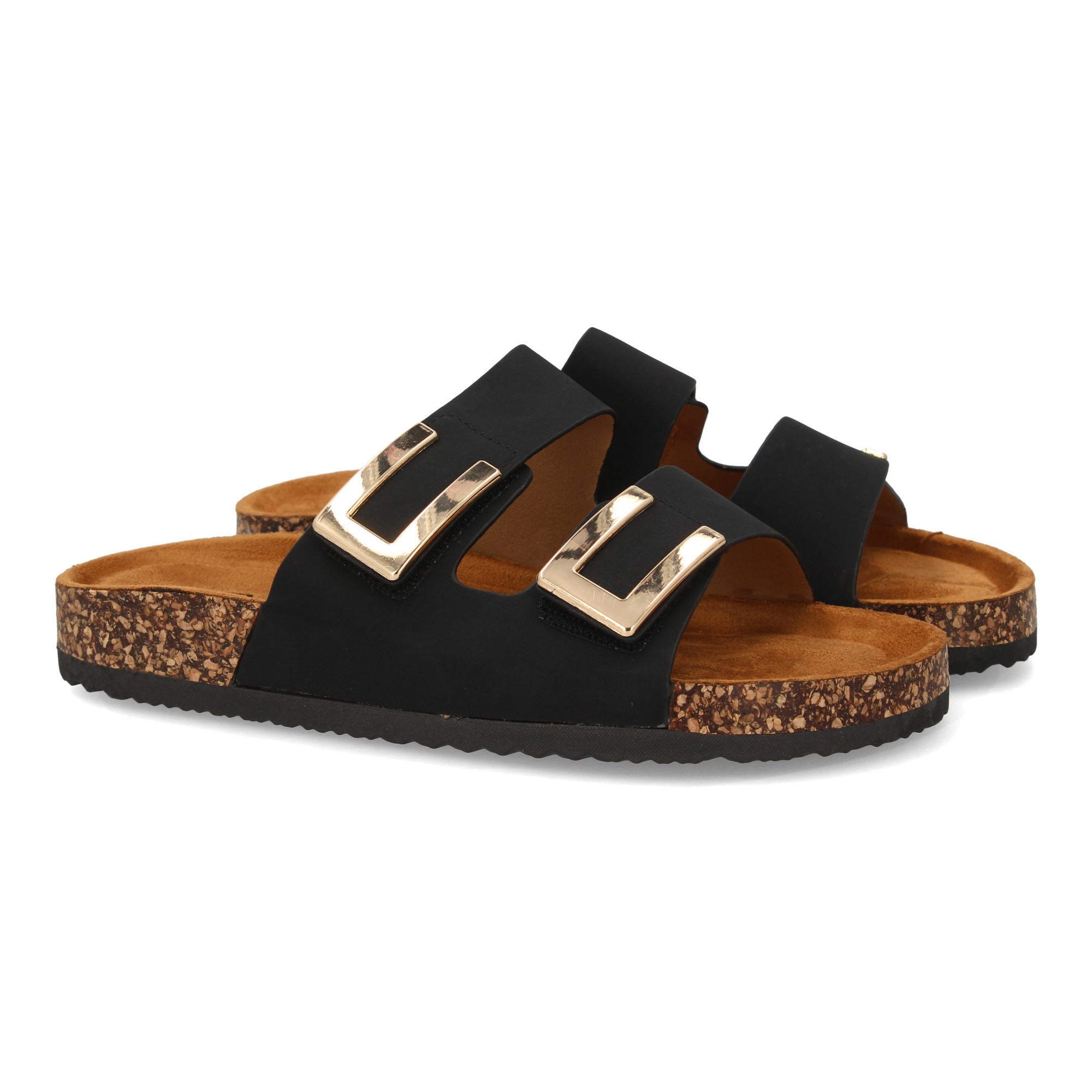 Image of Women's Sandal With Adjustable Double Self-adhesive Closure Design, Lightweight Sole, Comfortable And Bio-style. Perfect For Casual Looks In The Summer Season.