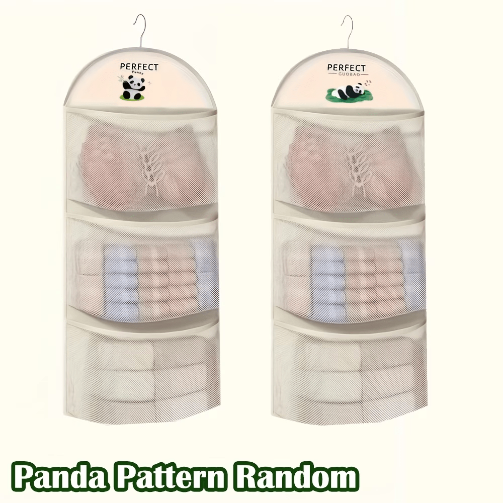 2-Pack 3-Tier Extra Large Hanging Organizer with Hooks