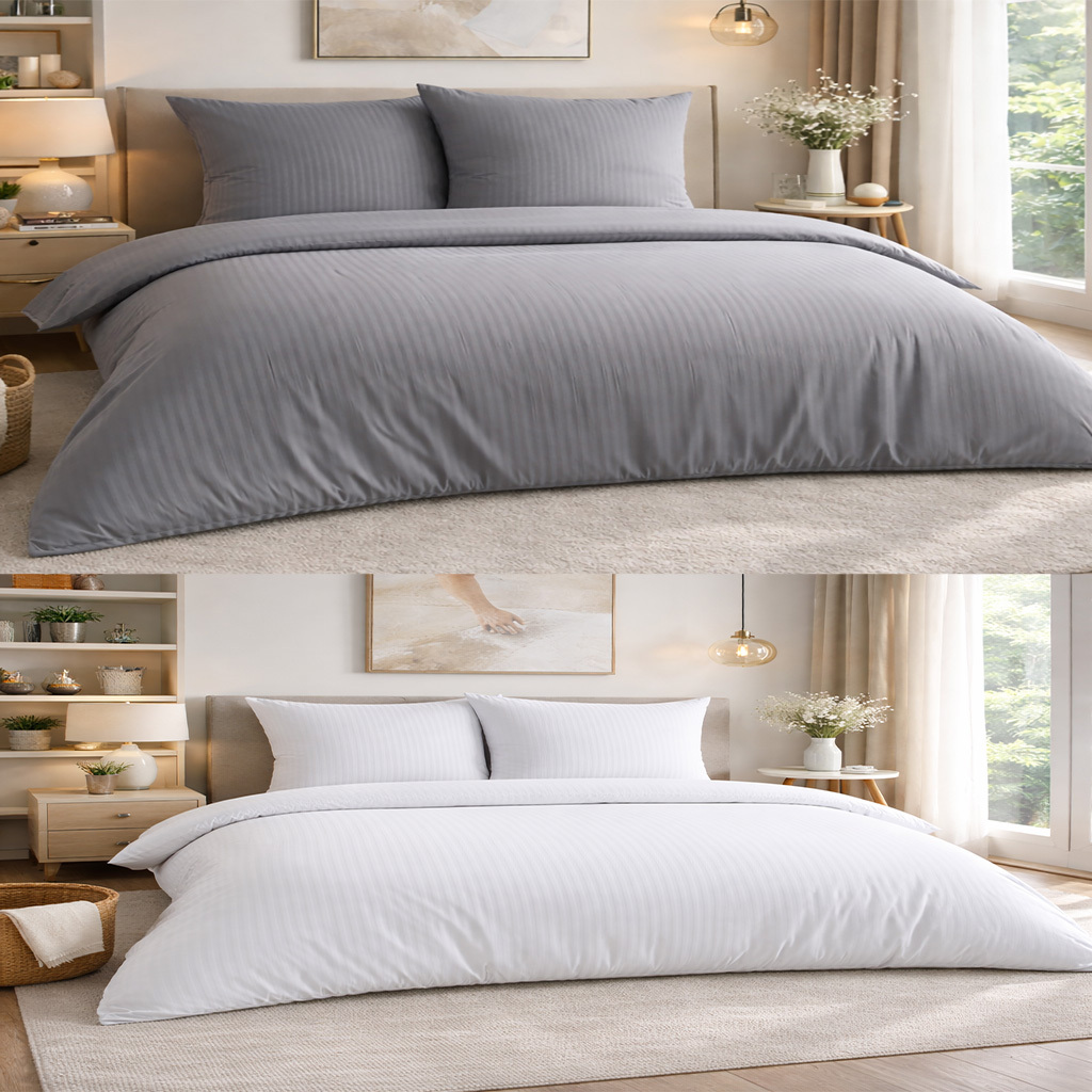 E-shop Premium Hotelbettwäsche Bettwäsche 200x200 oder 200x220 mit 2x Kissenbezug 80x80 | Bettbezug mit Baumwolle für ein besonders wohliges Hautgefühl