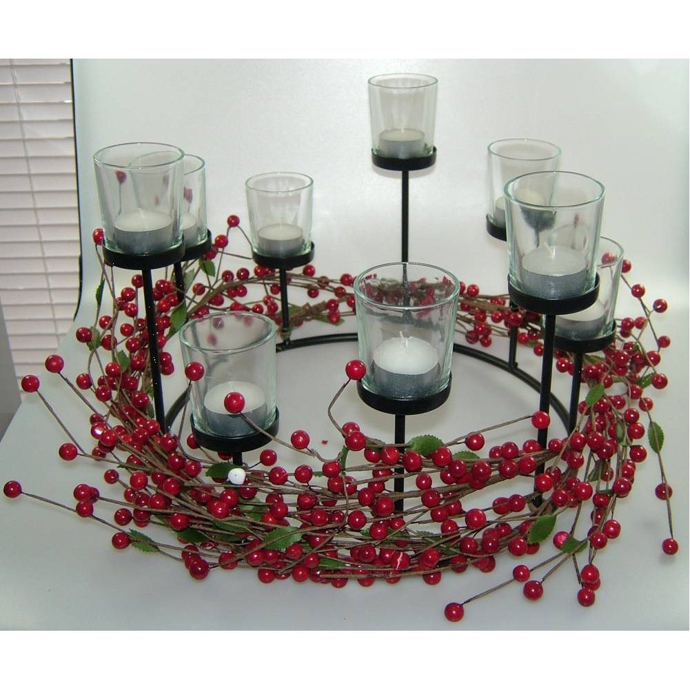 Image of Metal Candle Holder Round