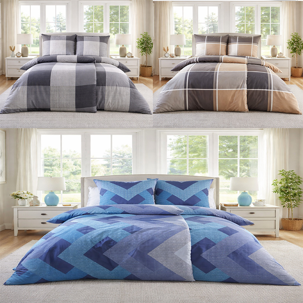 Bed Linen 135x200 4pcs Set - Bedding Set Suitable For Allergy Sufferers - Bed Sheet 135 X 200 & Pillowcase 80x80 | Modern & High-quality