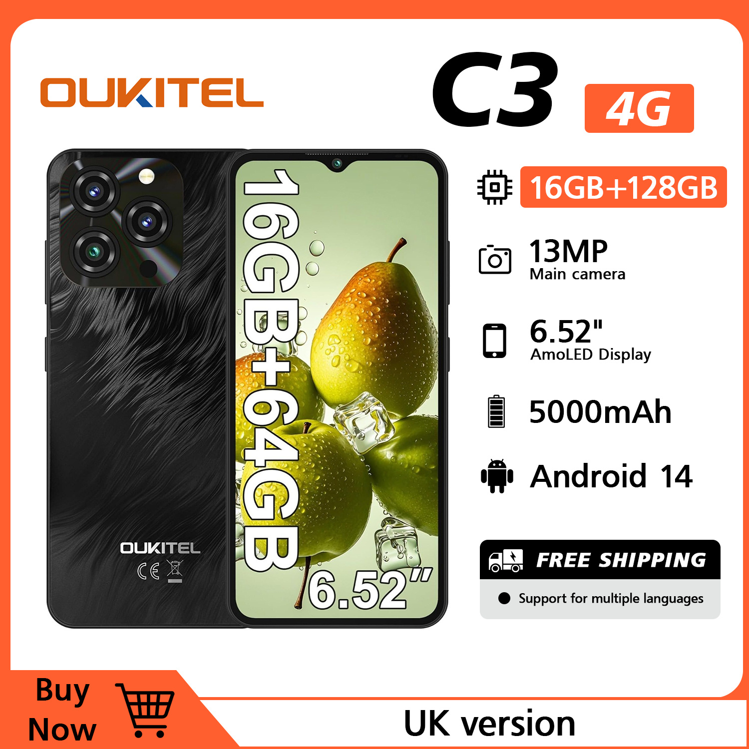     phones 16gb   128gb rom tf 1tb smart phone 5000mah battery 6 52 display 13mp camera 4g   free unlocked mobile phones   bt5 0 3 5mm