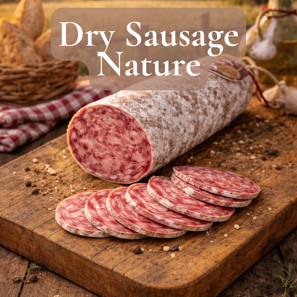Image of Superior Air-dried Salami – Natural Taste ◈ Natural Casing & Tied By Hand ◈ 160 G Format ◈ Traditional Manufacturing Process Of Maison Chillet Since 1902