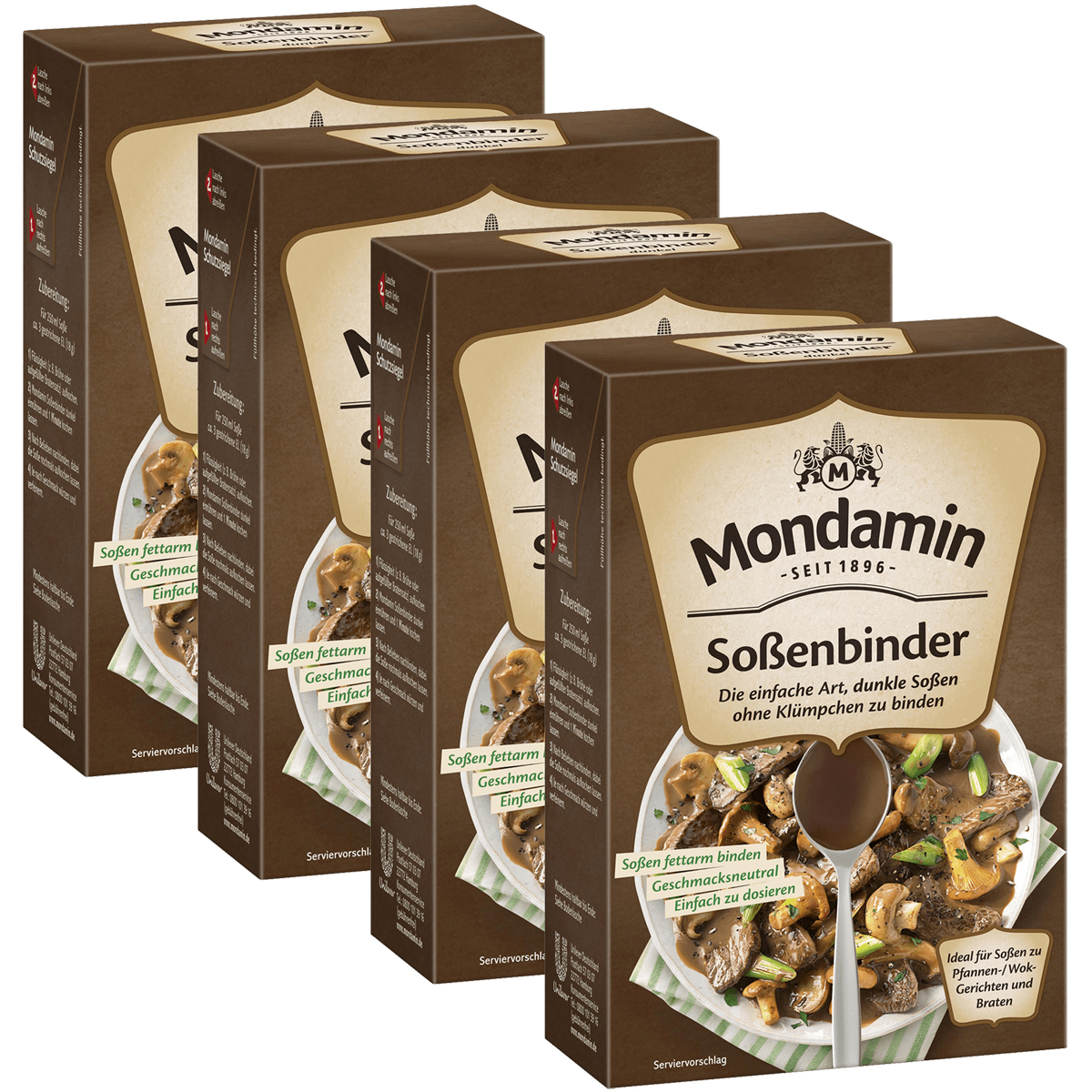 Mondamin Gravy Binder Dark Perfect For Meat Dishes 250g 4-pack
