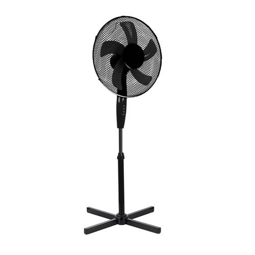 pedestal fan 5 blade oscillating adjustable height tilt head white black