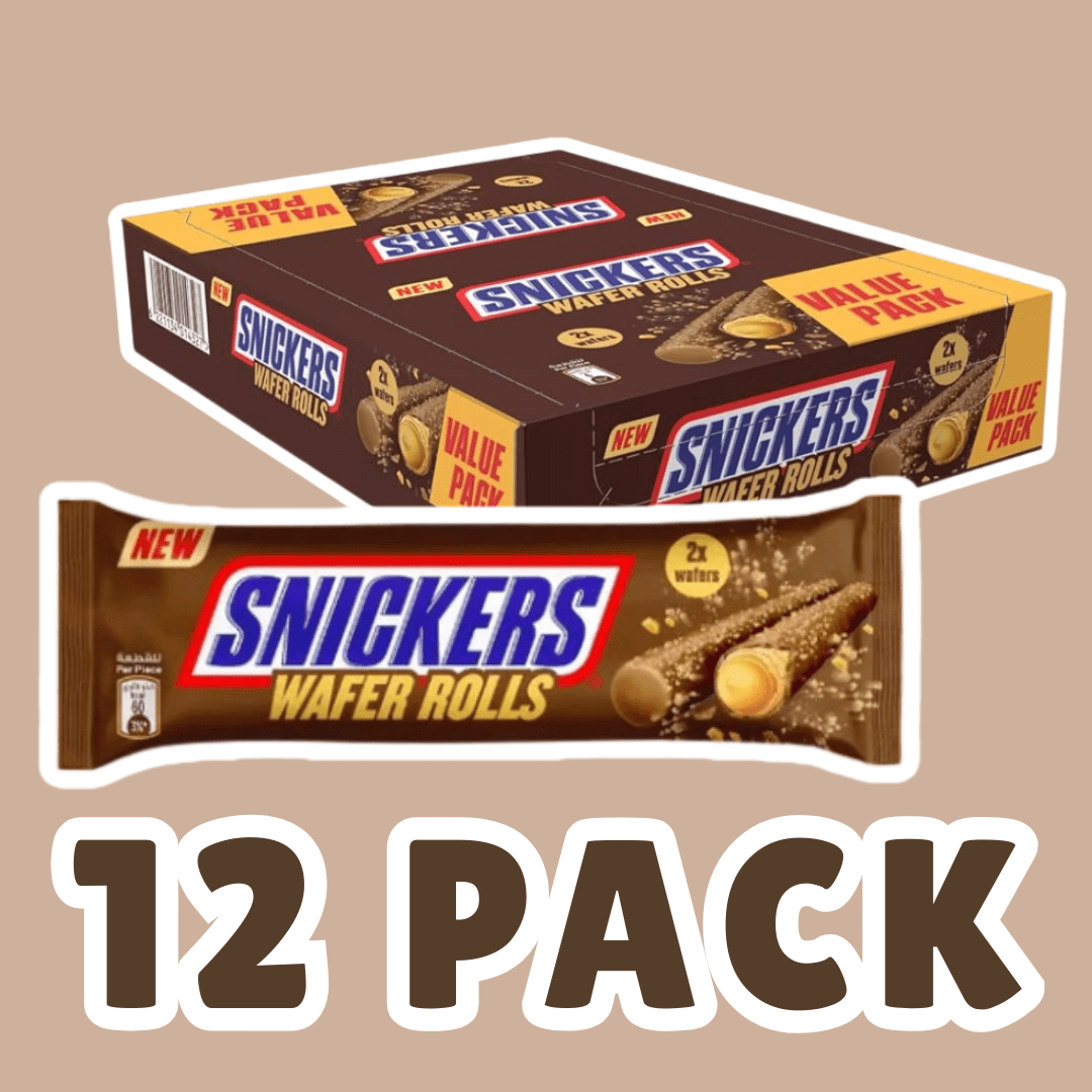 E-shop 12x Snickers Wafer Rolls – Schokoladen-Riegel | 12er Pack | 12×24g