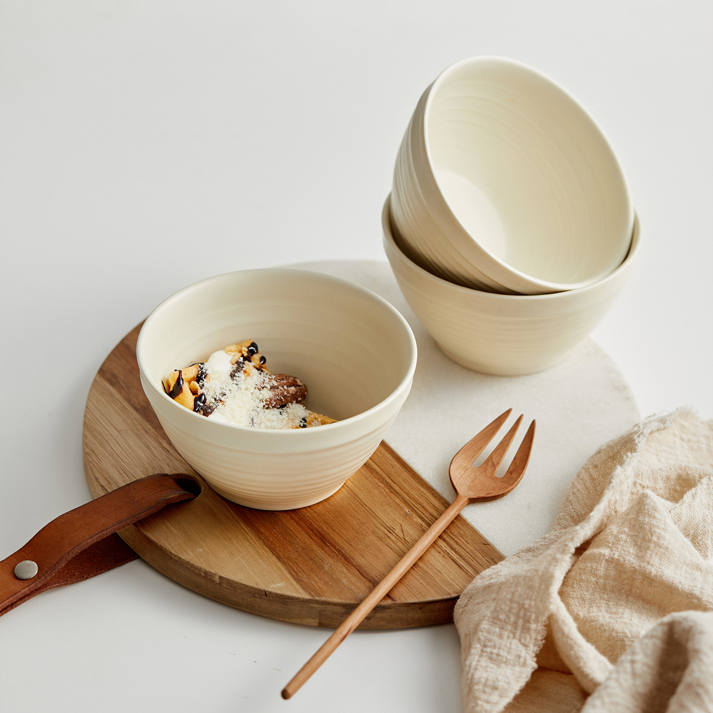 E-shop 6Stück, Ø11,7zoll, 4,5inch, Keramik, Geschirr, Salatschüssel, Obstschale, Müslischale, Getreideschale, Snackschale, Küchenzubehör, geeignet für