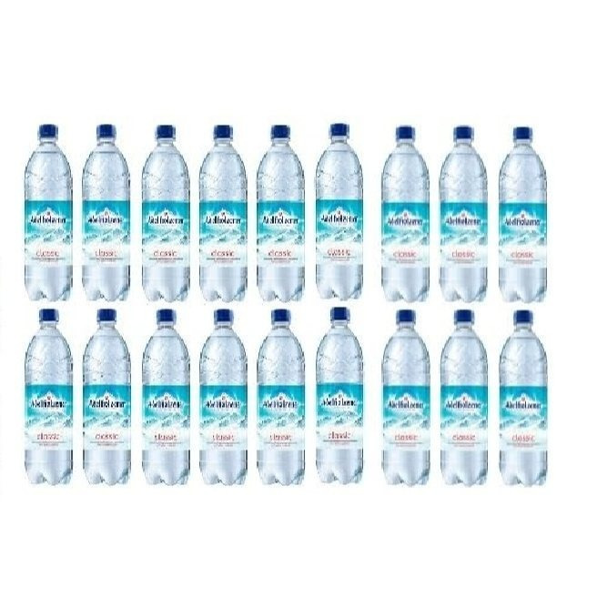 Image of 18 Bottles Of Adelholzener Mineral Water Classic 1 L Including Deposit, Low Carbonation, One-way