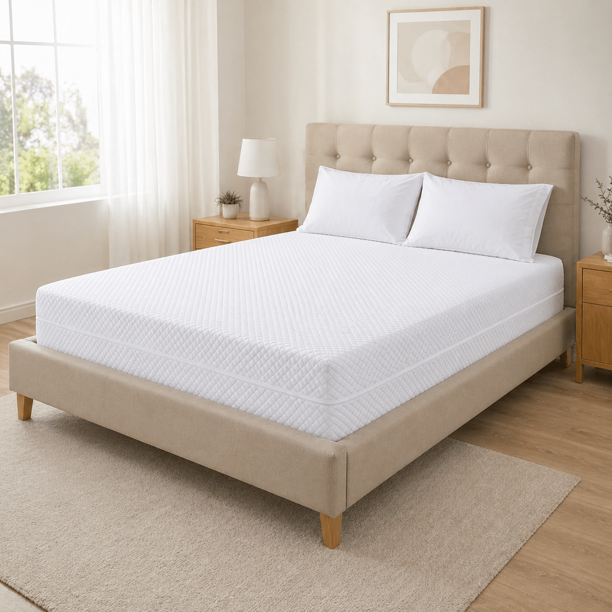 TEMU de colchón con cremallera L180° y elástico – completa para colchones de largo200×alto30 cm, tejido , no pierde color, disponible en varios