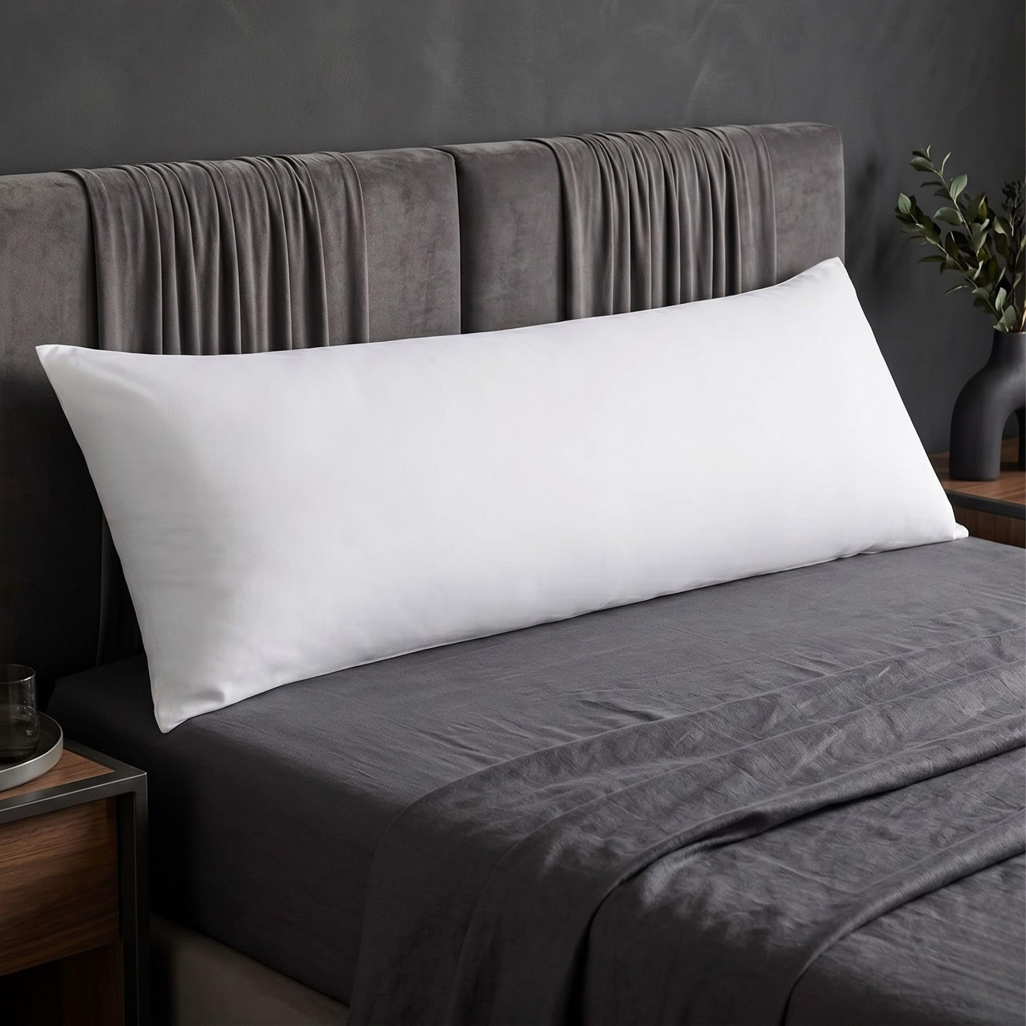 TEMU Cuscino Testata Letto Matrimoniale , per Gambe per Dormire sul Fianco Abbracciandolo, Tessuto Delicato Cotone ed Imbottitura in Morbidissimo