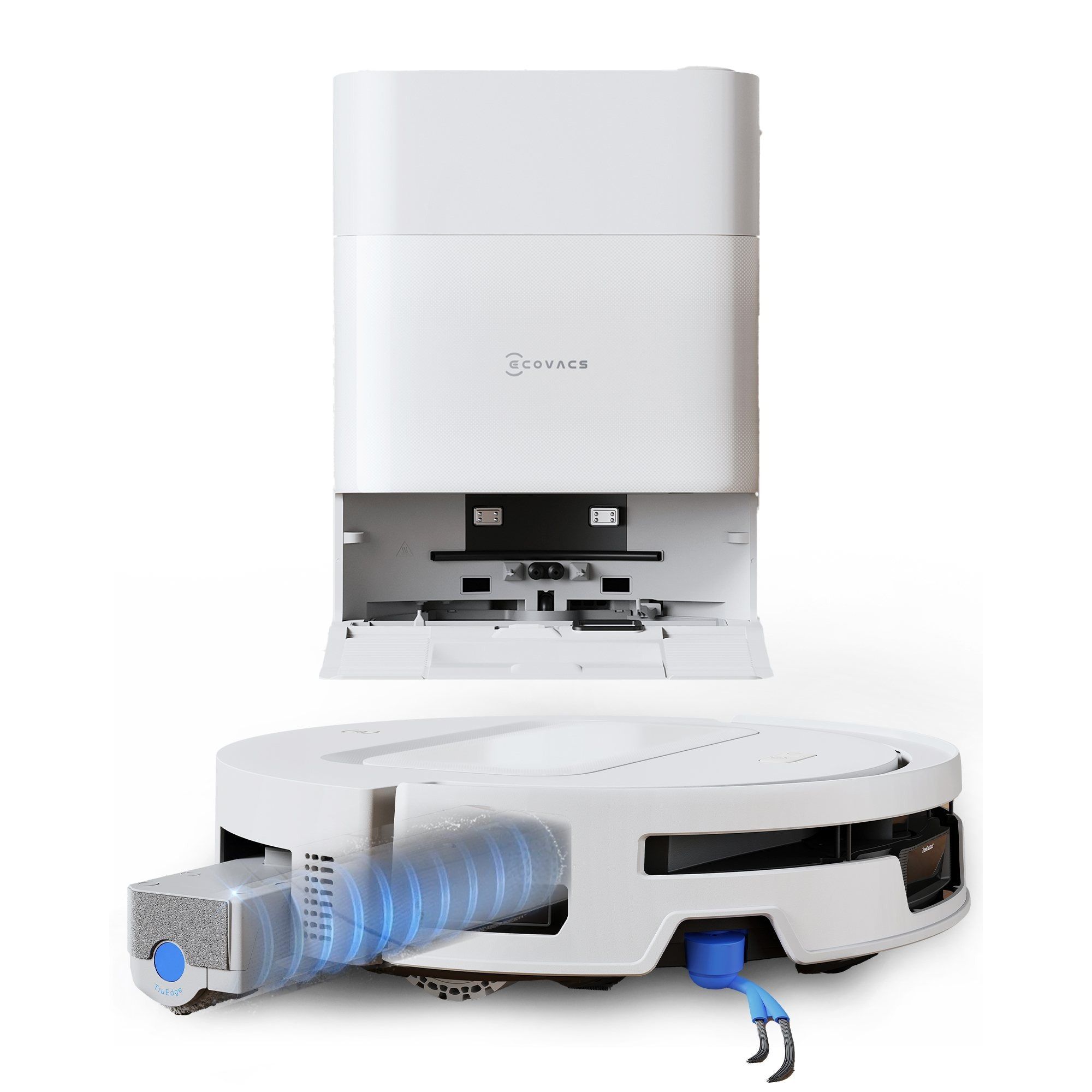 TEMU T90 Max Omni Robot Aspirapolvere e Lavapavimenti -One �� Pulizia Profonda 30.000Pa, a Rullo con Acqua , 3.0 Pulizia Completa dei Bordi