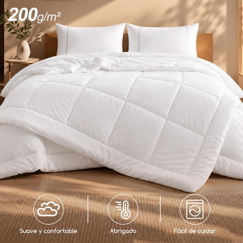 fiber duvet 200g 100 polyester filling soft and lightweight duvet for fall fits 90 105 135 150 180cm bed sizes