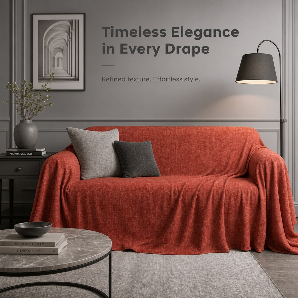 TEMU Copridivano in tessuto, 100% poliestere, 240x270 cm, copridivano in tessuto qualit�, e confortevole, disponibile in pi羅 colori.