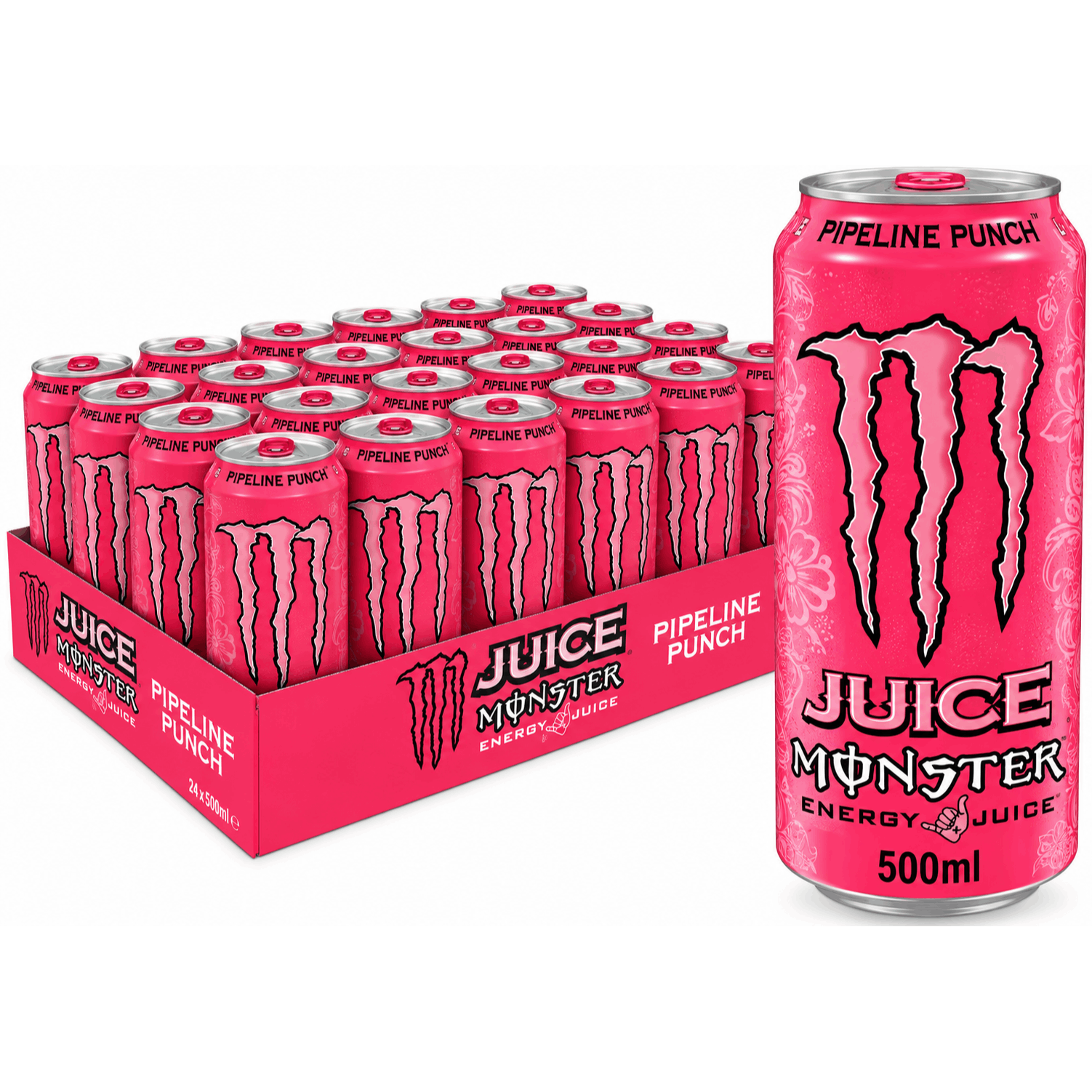 TEMU Monster Energy Pipeline Punch (24 X 500ml) Energy Drink Cans - Tropical Fruit Flavour Ready To Drink Beverage Multipack